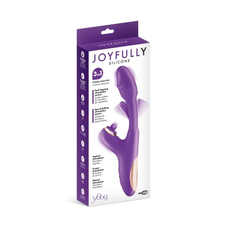 Joyfully 3-in-1 Rabbit Vibrator with Tapotem purple - 2