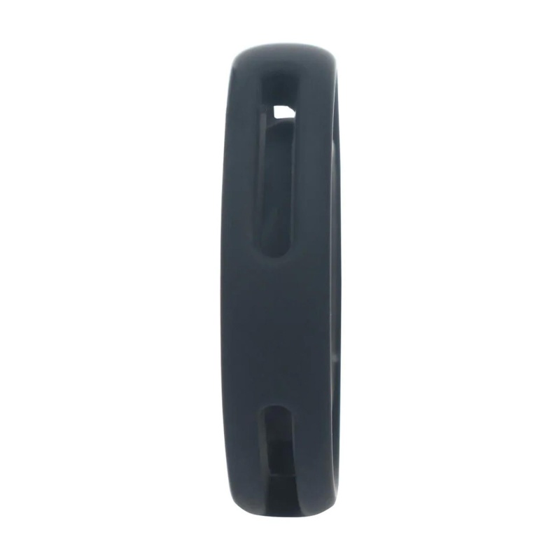 Classic Grooved Silicone Cock and Ball Ring - Black - 5