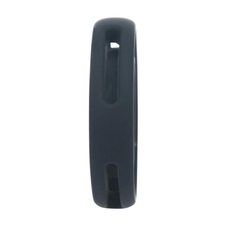 Classic Grooved Silicone Cock and Ball Ring - Black - 5