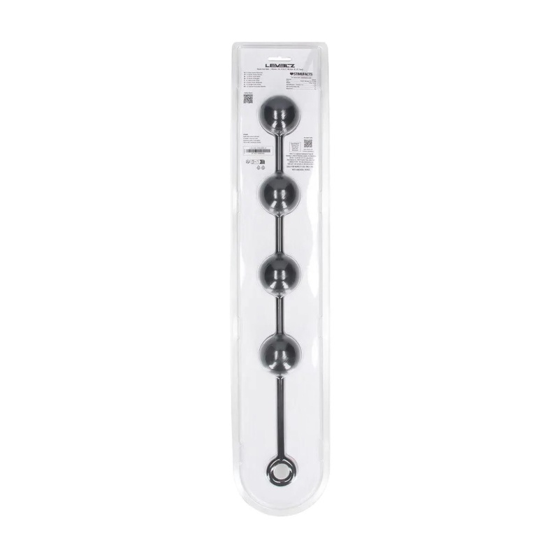 Round Silicone Anal Balls - XL - 50mm - Black - 3