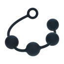 Round Silicone Anal Balls - XL - 50mm - Black - 4