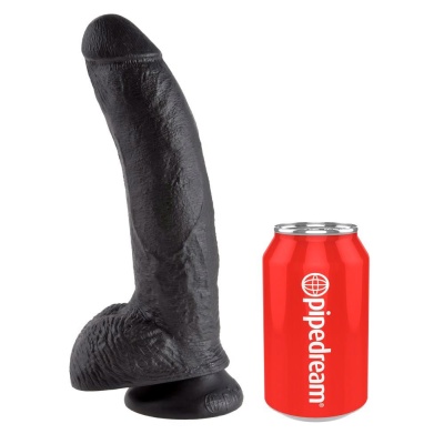 KC 9" Cock with Balls Dark - 1 2