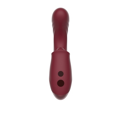 Wibrator Tide ze stymulacją łechtaczki i punktu G - 5 trybów posuwistych, 5 wzorów stukania, 10 programów wibracji, 17,8 cm - 1 2