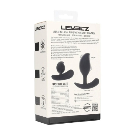 Remote Control Vibrating Liquid Silicone Anal Plug - Black - 3