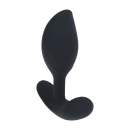 Remote Control Vibrating Liquid Silicone Anal Plug - Black - 5