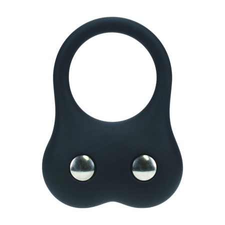 Silicone Training Cockring - M - Black - 4