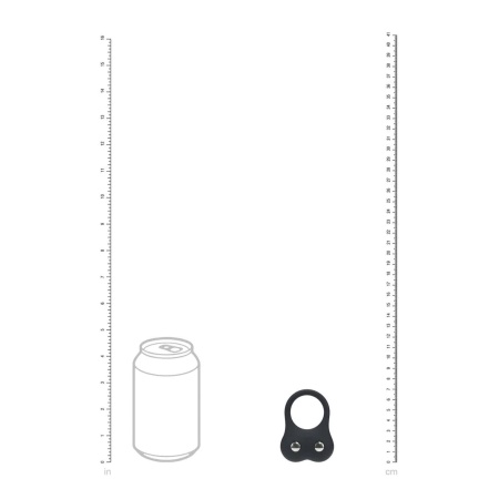 Silicone Training Cockring - M - Black - 5