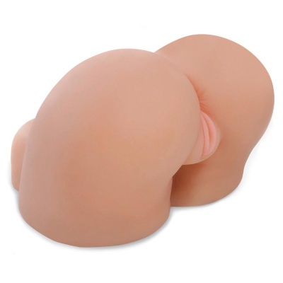 Tors masturbacyjny PDX Fuck Me Silly Petite z podwójnym kanałem waginalno-analnym, 27,5 × 27,9 cm, 4,5 kg - 1 2