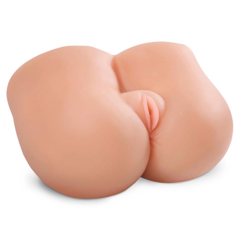 Tors masturbacyjny PDX Fuck Me Silly Petite z podwójnym kanałem waginalno-analnym, 27,5 × 27,9 cm, 4,5 kg - 3