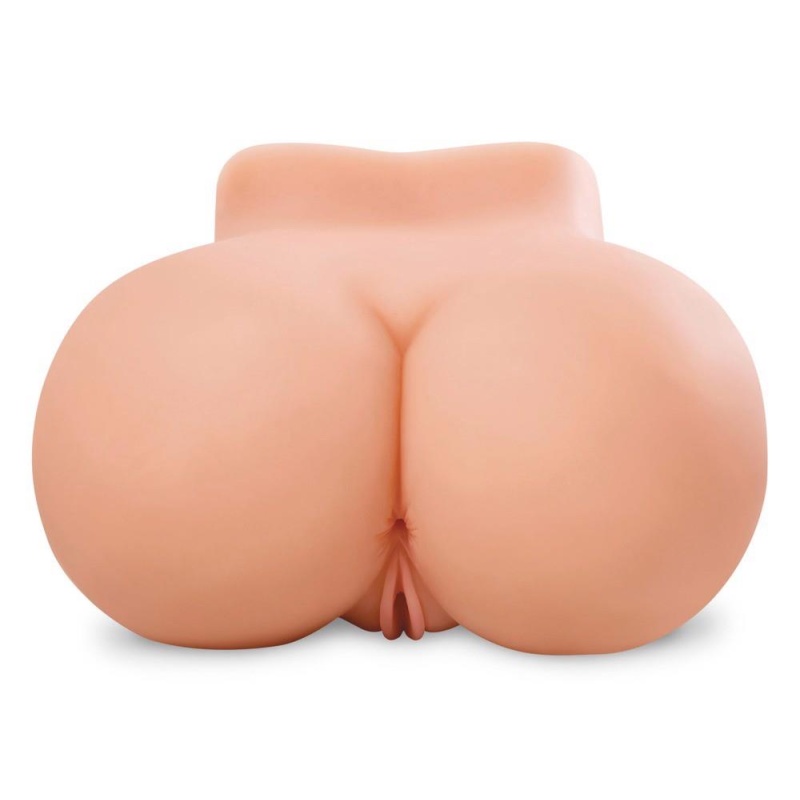 Tors masturbacyjny PDX Fuck Me Silly Petite z podwójnym kanałem waginalno-analnym, 27,5 × 27,9 cm, 4,5 kg - 4