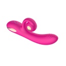 Rabbit Vibrator Purple - wibrator silikonowo-ABS z 10 trybami wibracji i funkcją wiggle, wymiary na opakowaniu - 3