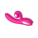Rabbit Vibrator Purple - wibrator silikonowo-ABS z 10 trybami wibracji i funkcją wiggle, wymiary na opakowaniu - 4