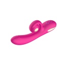 Rabbit Vibrator Purple - wibrator silikonowo-ABS z 10 trybami wibracji i funkcją wiggle, wymiary na opakowaniu - 6