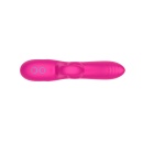 Rabbit Vibrator Purple - wibrator silikonowo-ABS z 10 trybami wibracji i funkcją wiggle, wymiary na opakowaniu - 7