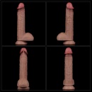 Dildo Nature Cock 23,5 cm – dwuwarstwowy silikon, realistyczne żyłki - 2