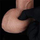 Dildo Nature Cock 23,5 cm – dwuwarstwowy silikon, realistyczne żyłki - 5