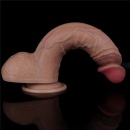 Dildo Nature Cock 23,5 cm – dwuwarstwowy silikon, realistyczne żyłki - 6