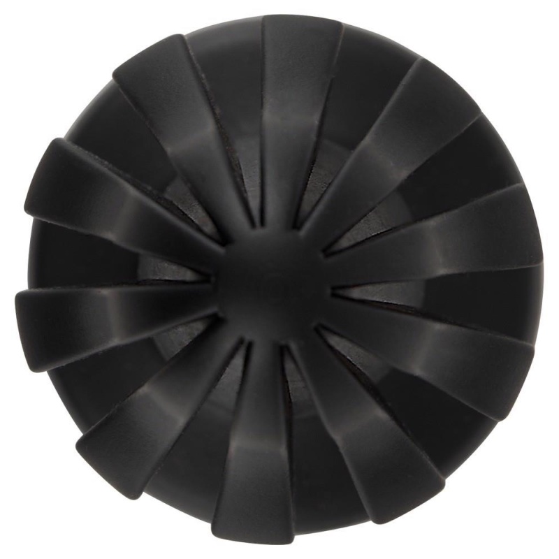 Korek analny ANOS Super Soft 7 cm – stożkowy, rowkowany, z przyssawką, długość całkowita 15,8 cm - 6