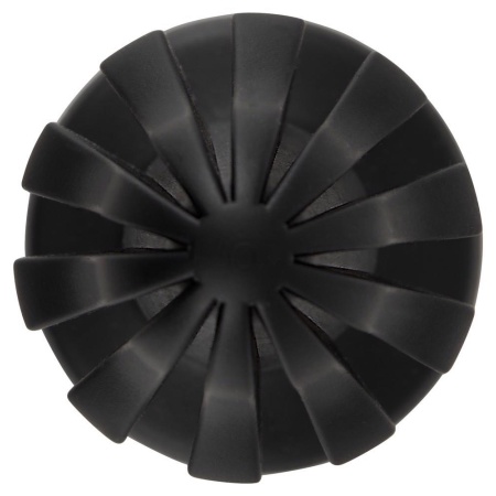 Korek analny ANOS Super Soft 7 cm – stożkowy, rowkowany, z przyssawką, długość całkowita 15,8 cm - 6