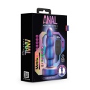 Korek analny Matrix Kinetik Plug Space Age Blue - żyrowanie 360°, 5 rzędów obrotowych kulek, 10 trybów wibracji, 14,6 cm - 1