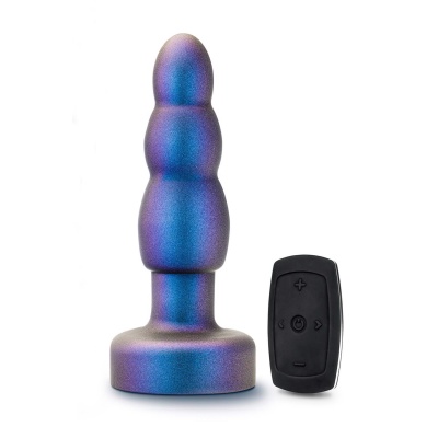 Korek analny Matrix Kinetik Plug Space Age Blue - żyrowanie 360°, 5 rzędów obrotowych kulek, 10 trybów wibracji, 14,6 cm - 1 2
