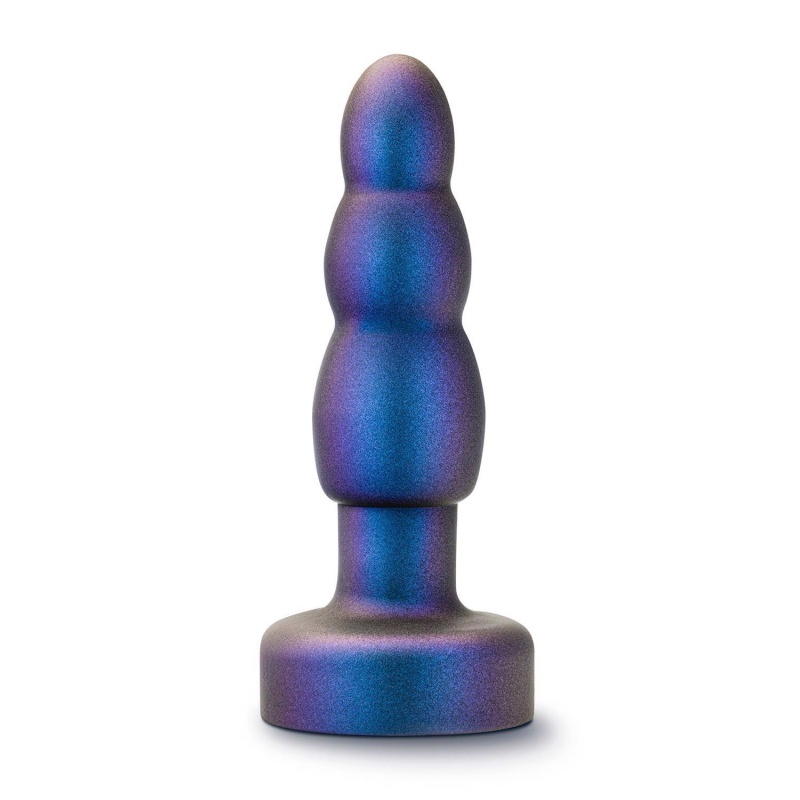 Korek analny Matrix Kinetik Plug Space Age Blue - żyrowanie 360°, 5 rzędów obrotowych kulek, 10 trybów wibracji, 14,6 cm - 3