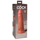 Wibrator King Cock Elite 8-calowy Dual Density — silikon podwójnej gęstości, 20,3 cm długości wsuwania, średnica maksymalna 5,4 - 7