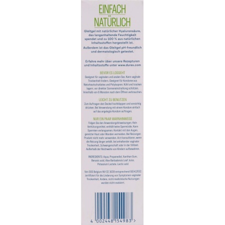 Durex Naturals Lubricant100 ml - 6