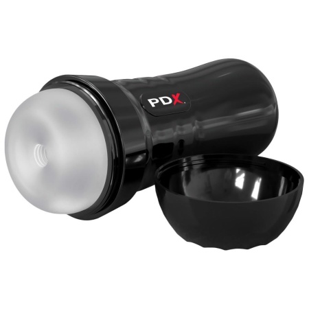 Masturbator PDX Wet Pussies Super Slide & Glide – samosmarujący rękaw TPR w etui ABS, 21,6 cm, głębokość wkładania 16,5 cm - 2