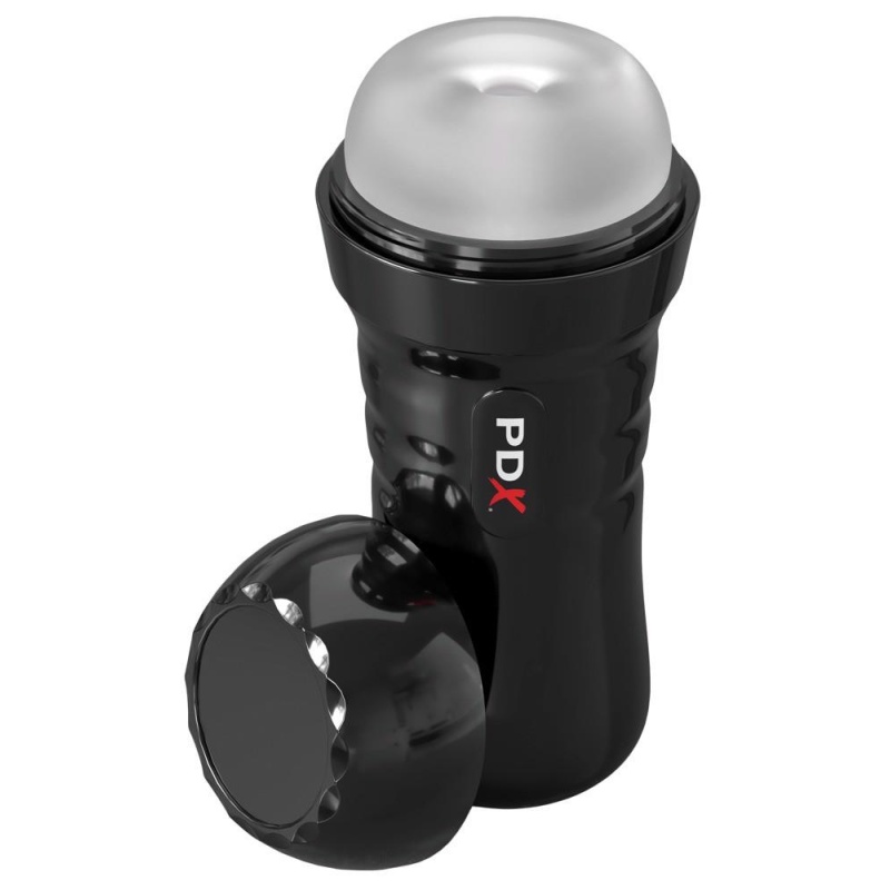 Masturbator PDX Wet Pussies Super Slide & Glide – samosmarujący rękaw TPR w etui ABS, 21,6 cm, głębokość wkładania 16,5 cm - 4