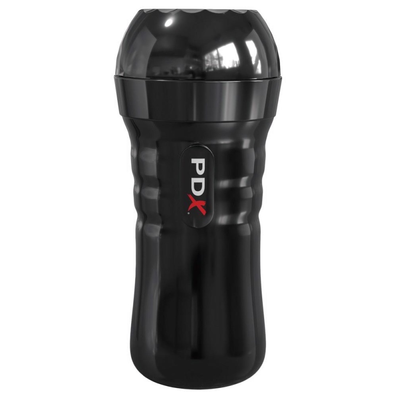 Masturbator PDX Wet Pussies Super Slide & Glide – samosmarujący rękaw TPR w etui ABS, 21,6 cm, głębokość wkładania 16,5 cm - 5