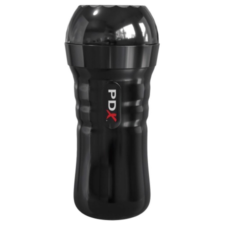 Masturbator PDX Wet Pussies Super Slide & Glide – samosmarujący rękaw TPR w etui ABS, 21,6 cm, głębokość wkładania 16,5 cm - 5