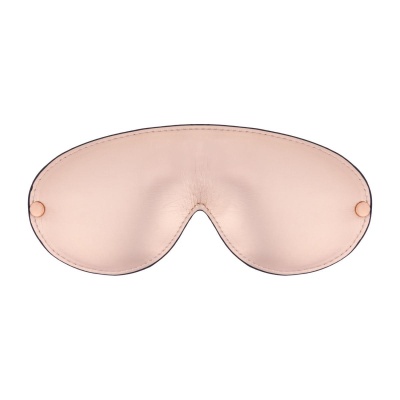 Opaska na oczy Rosy Gold Premium Mask Rosegold - regulowany pasek, uniwersalny obwód głowy, miękka skóra - 1 2