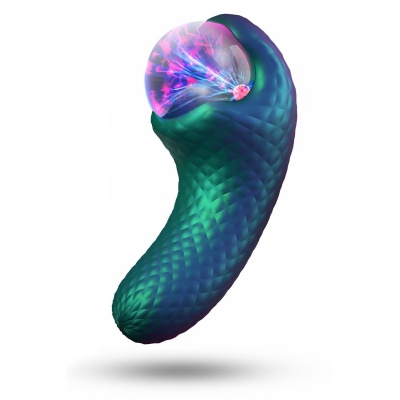 Wibrator Enchanted Serpent Dark Millenia - dwa niezależne silniki, kula plazmowa, 14 cm - 1 2