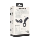 Vibrating Beaded Silicone Prostate Massager with Loop - Black - 3
