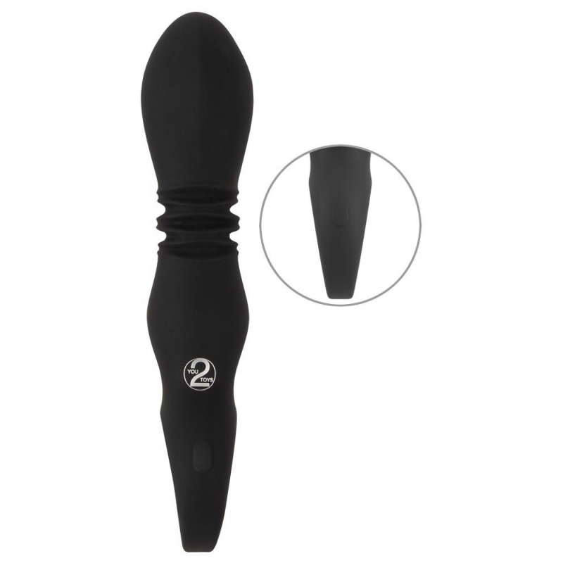 Eternal Strong Thrusting Vibra - Silikonowy Wibrator z Thrustingiem i 2 Silnikami, 10 Trybów, Akumulator USB, 16-17 cm - 5