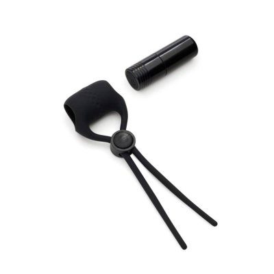Adjustable Vibrating Cock Ring - 1 2