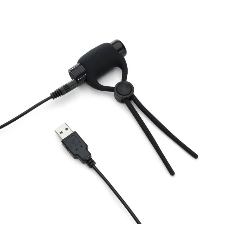 Adjustable Vibrating Cock Ring - 4