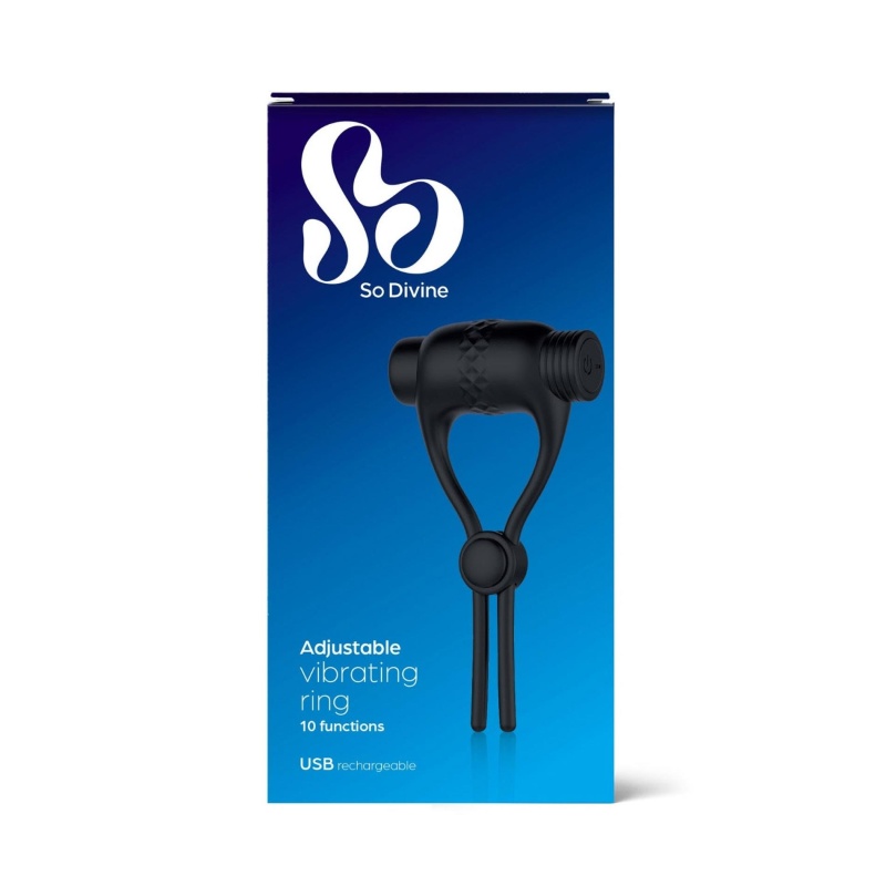 Adjustable Vibrating Cock Ring - 6