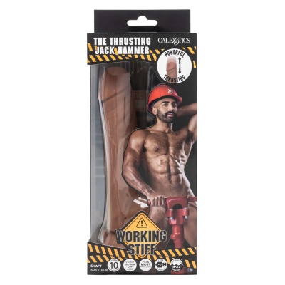 Wibrator The Thrusting Jack Hammer z ruchem pchającym, 21 cm - 1 2