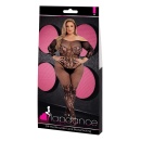 LAPDANCE OFF-THE-SHOULDER LACE BODYSTOCKING BLACK, QUEEN - 1