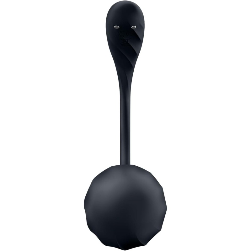 Ribbed Petal Connect App - prążkowany wibrator G-spot z elastycznym ogonkiem, 2 silniki, 21 cm - 6