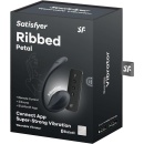 Ribbed Petal Connect App - prążkowany wibrator G-spot z elastycznym ogonkiem, 2 silniki, 21 cm - 7