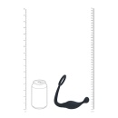 Silicone Cockring with Prostate Stimulator - L - Black - 5