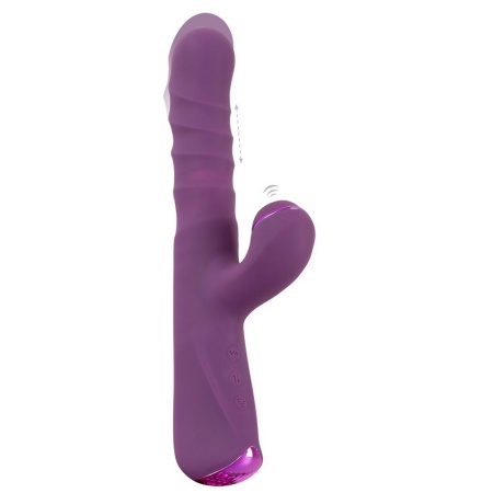 Wibrator królik Javida 3 F.Rabbit Vibe: 3 silniki, funkcja pchania i stukania, 23,7 cm - 2
