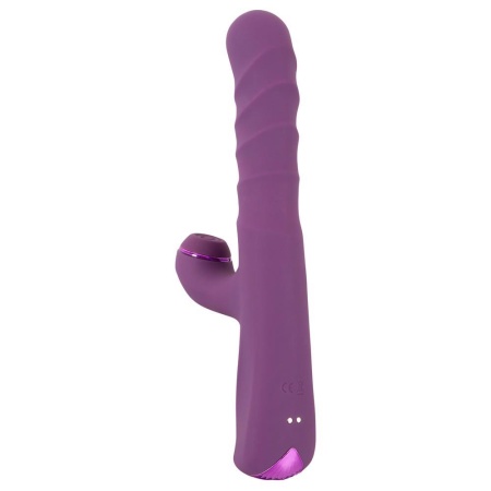 Wibrator królik Javida 3 F.Rabbit Vibe: 3 silniki, funkcja pchania i stukania, 23,7 cm - 5