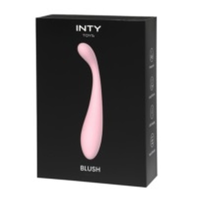 Wibrator do punktu G INTY Toys Blush - 10 trybów wibracji, silikon, 180 x 33 mm, IPX7 - 1