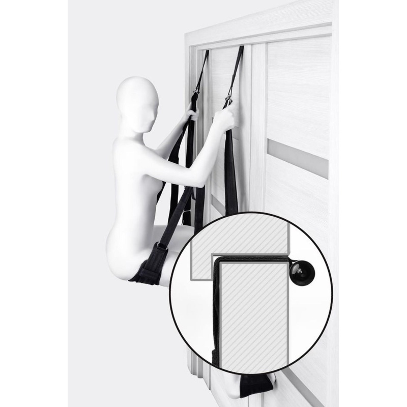 Huśtawka erotyczna Anonymo Sex Swing On The Door, nylonowe pasy regulowane, 56 × 37 × 8 cm - 5