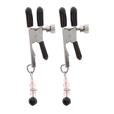 Adjustable Clamps With Beads Silver - 1