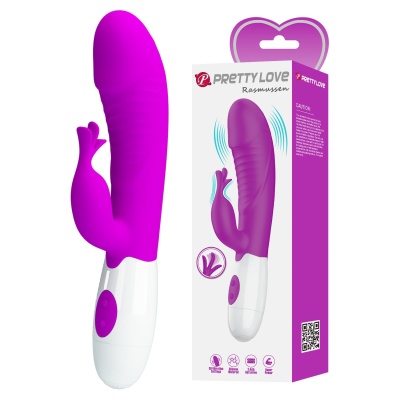 Wibrator króliczek Rasmussen Pink - 30 trybów wibracji, stymulacja punktu G i łechtaczki, 19,8 cm - 1